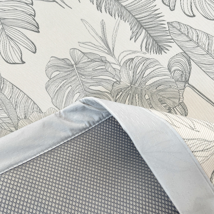 91家纺网 家纺一手货源 找家纺 绒艺席业 2025新款600D冰丝印花数码印花冰藤席赫本风系列 半暮之梦