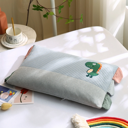 91家纺网 家纺一手货源 找家纺 （总）2025全棉水洗棉贴布绣儿童荞麦枕头幼儿园学生枕芯