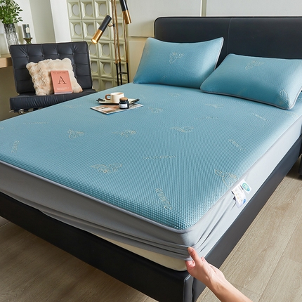 91家纺网 家纺一手货源 找家纺 （总）鑫姿 2025新款A类凉感冰豆豆凉席花漾系列