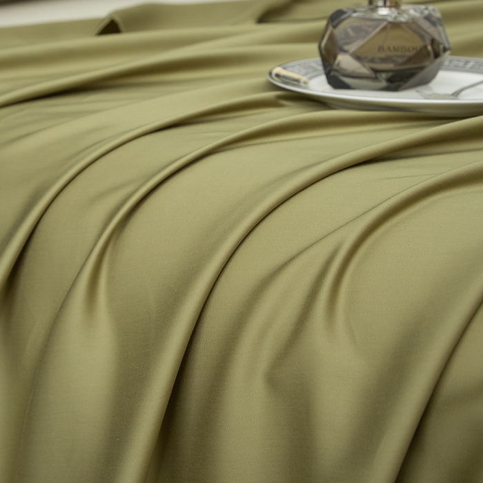 91家纺网 家纺一手货源 找家纺 简宜家居（朝初家纺） 2025新款A棉兰精天丝单床单 柔肌-松绿