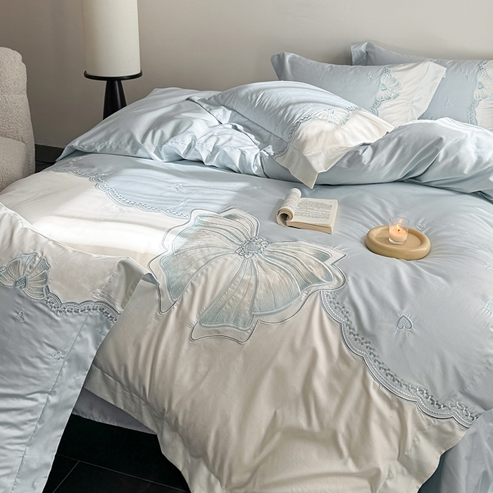 91家纺网 家纺一手货源 找家纺 （总）优悦生活馆 2025新款全棉新疆长绒棉四件套-恋恋时光 控价