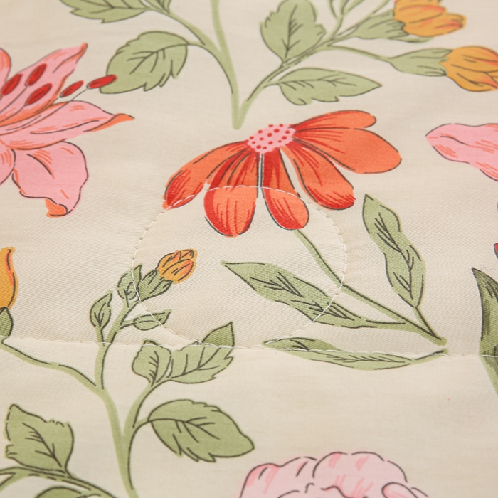 91家纺网 家纺一手货源 找家纺 锦鹭被业 2025新款A类里外全棉印花夏被 芳华