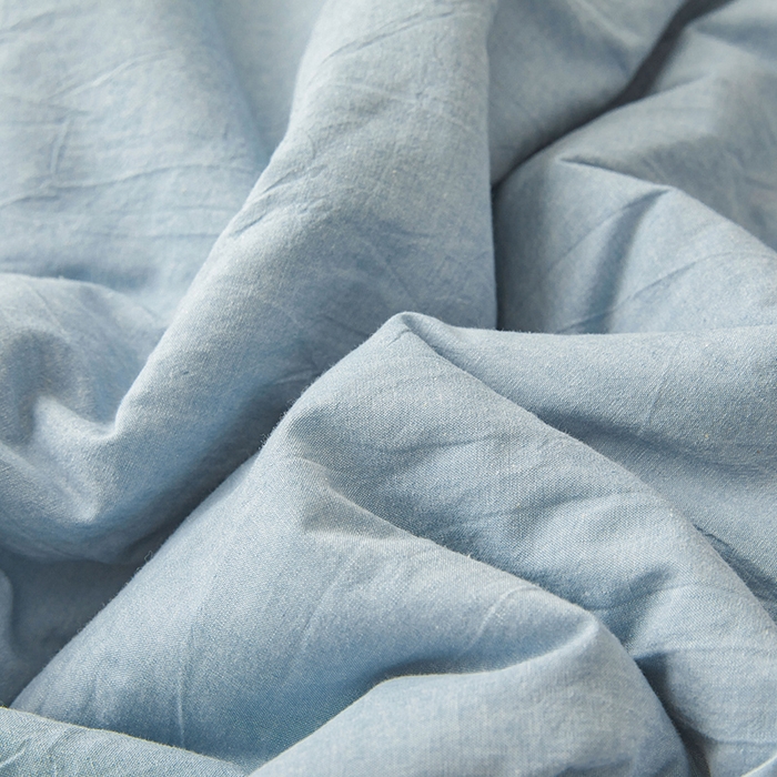 91家纺网 家纺一手货源 找家纺 2025新款无印风纯色100%新疆棉夏被夏凉被空调被棉花夏被棉花被子被芯爆款可机洗（包检测） 新疆棉-蓝色