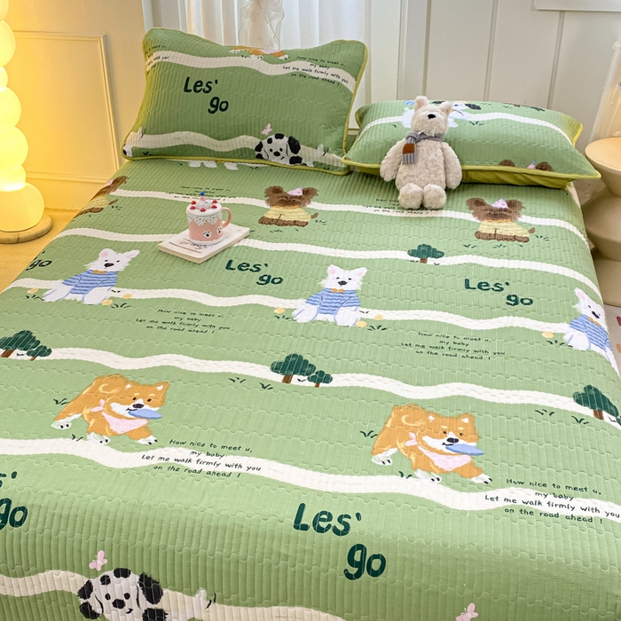 91家纺网 家纺一手货源 找家纺 （总）顺顺家纺 2025新款全棉卡通夹棉床盖