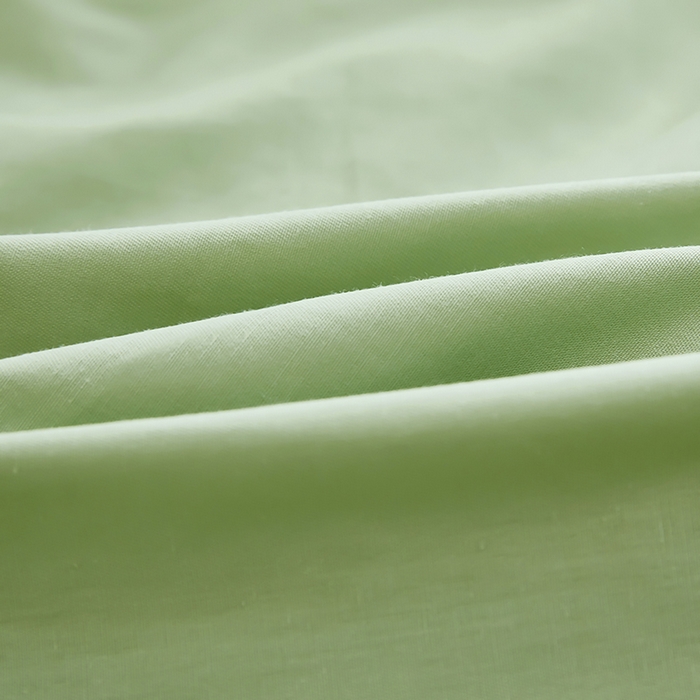 91家纺网 家纺一手货源 找家纺 艾橙家纺 2025新款正宗133x72喷气织造全棉纯棉纯色床笠三件套 抹茶绿