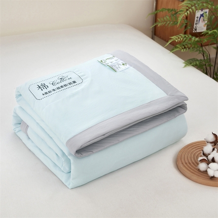 91家纺网 家纺一手货源 找家纺 （总）芊梵 2025新款针织棉花夏被手包边单凉被空调被