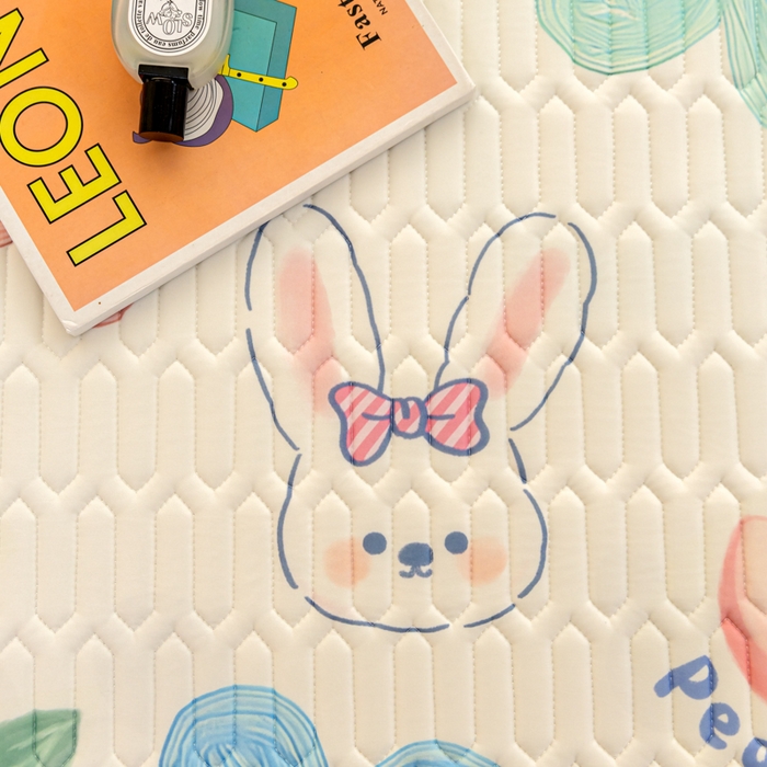 91家纺网 家纺一手货源 找家纺 默忆 2025新款凉感丝印花乳胶凉席 夏天味道