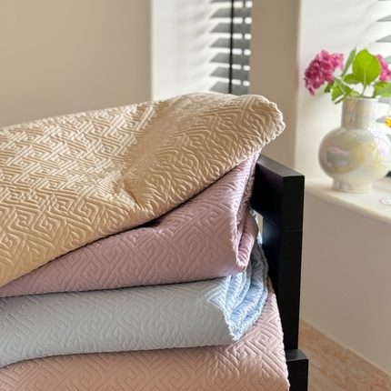 91家纺网 家纺一手货源 找家纺 （总）诗黛尔2025新款60S床盖三件套-夏被