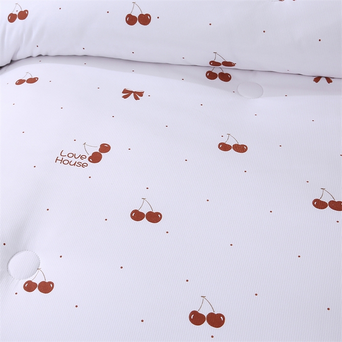 91家纺网 家纺一手货源 找家纺 芭芭棉家纺 2025新款全棉被 樱桃