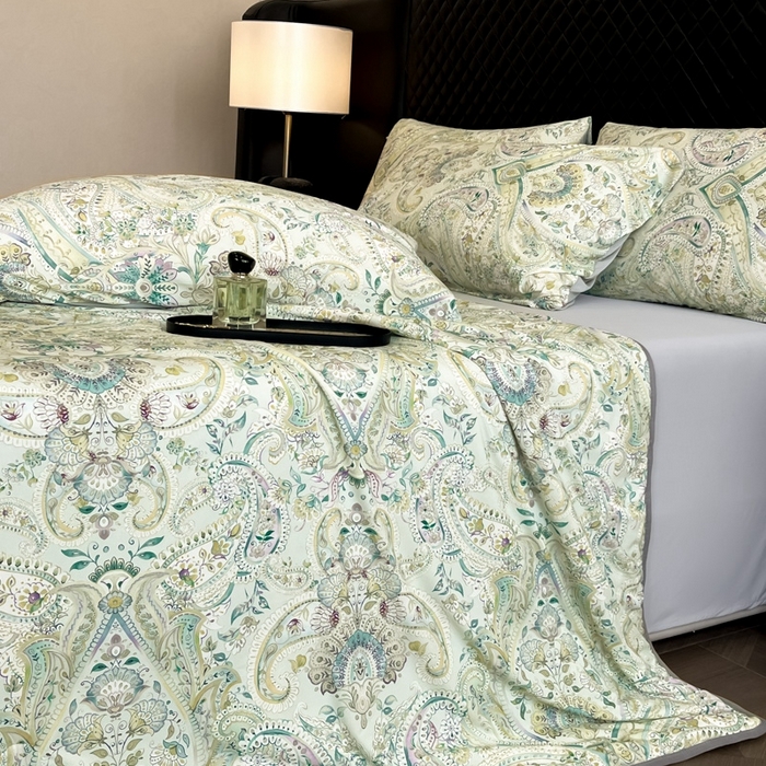 91家纺网 家纺一手货源 找家纺 花满路 2025新款成人夏被 松风