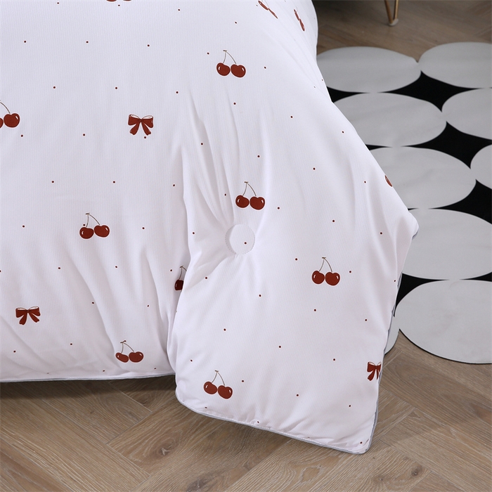 91家纺网 家纺一手货源 找家纺 芭芭棉家纺 2025新款全棉被 樱桃