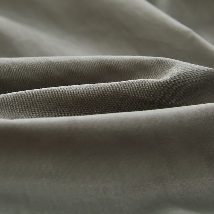 91家纺网 家纺一手货源 找家纺 艾橙家纺 2025新款正宗133x72喷气织造全棉纯棉纯色床笠三件套 绅士灰