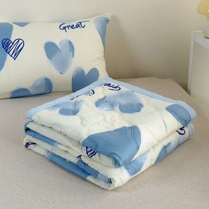 91家纺网 家纺一手货源 找家纺 （总）欧喜璐2025新款水洗棉亲肤棉超声波压花夏被直播供应链引流爆款跨境电商