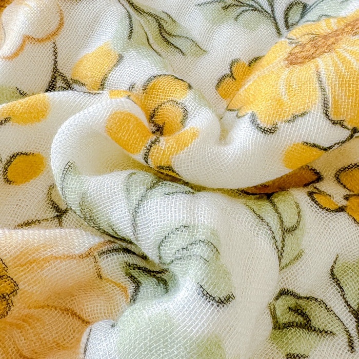 91家纺网 家纺一手货源 找家纺 乐家毛巾被2025新款全棉六层一体超柔泡泡纱多功能毯 春日宴