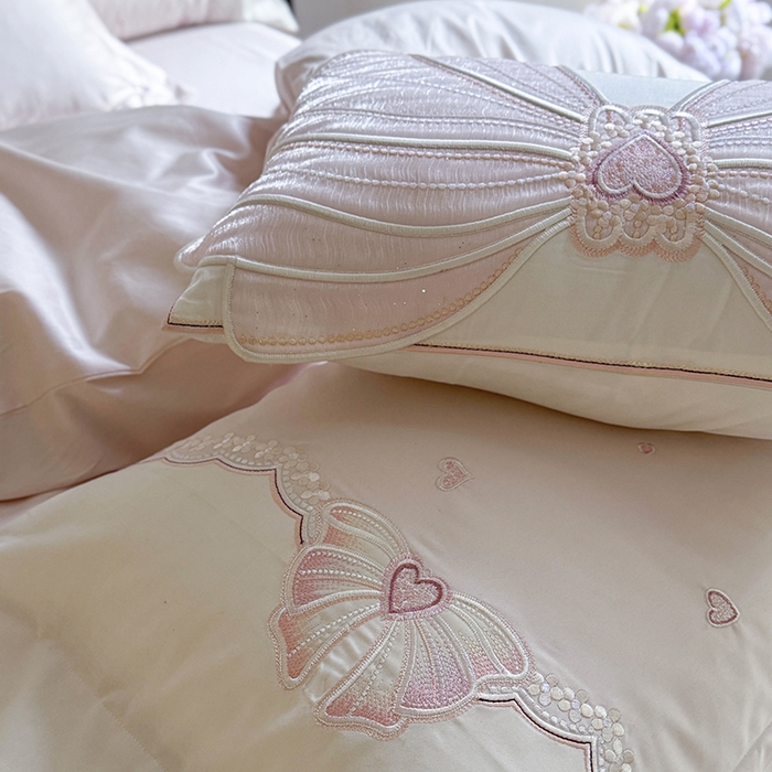 91家纺网 家纺一手货源 找家纺 优悦生活馆 2025新款全棉新疆长绒棉四件套-恋恋时光 控价 恋恋时光-仙女粉