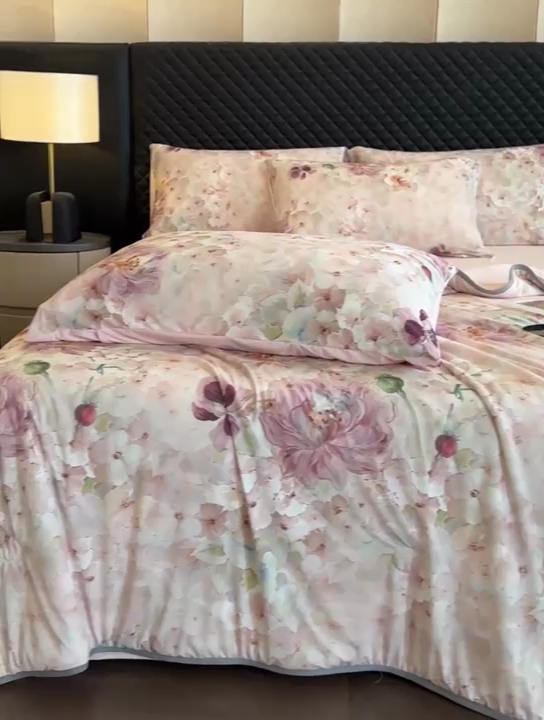 91家纺网 家纺一手货源 找家纺 花满路 2025新款成人夏被 锦绣