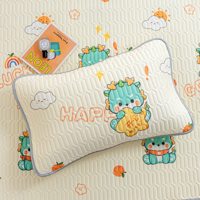 91家纺网 家纺一手货源 找家纺 默忆 2025新款凉感丝印花乳胶凉席 恐龙派对