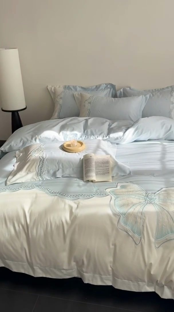 91家纺网 家纺一手货源 找家纺 （总）优悦生活馆 2025新款全棉新疆长绒棉四件套-恋恋时光 控价