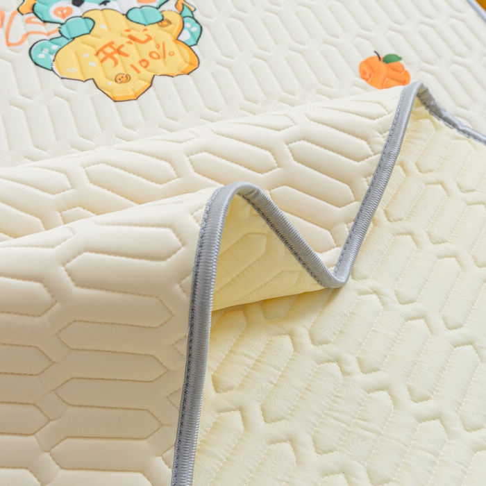 91家纺网 家纺一手货源 找家纺 默忆 2025新款凉感丝印花乳胶凉席 恐龙派对