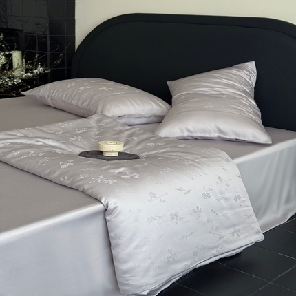 91家纺网 家纺一手货源 找家纺 （总）鹿班家居 2025新款夏季60S莱赛尔提花夏被四件套-橘子海盐（标准会员-20）