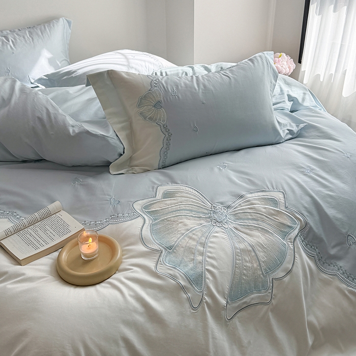 91家纺网 家纺一手货源 找家纺 （总）优悦生活馆 2025新款全棉新疆长绒棉四件套-恋恋时光 控价