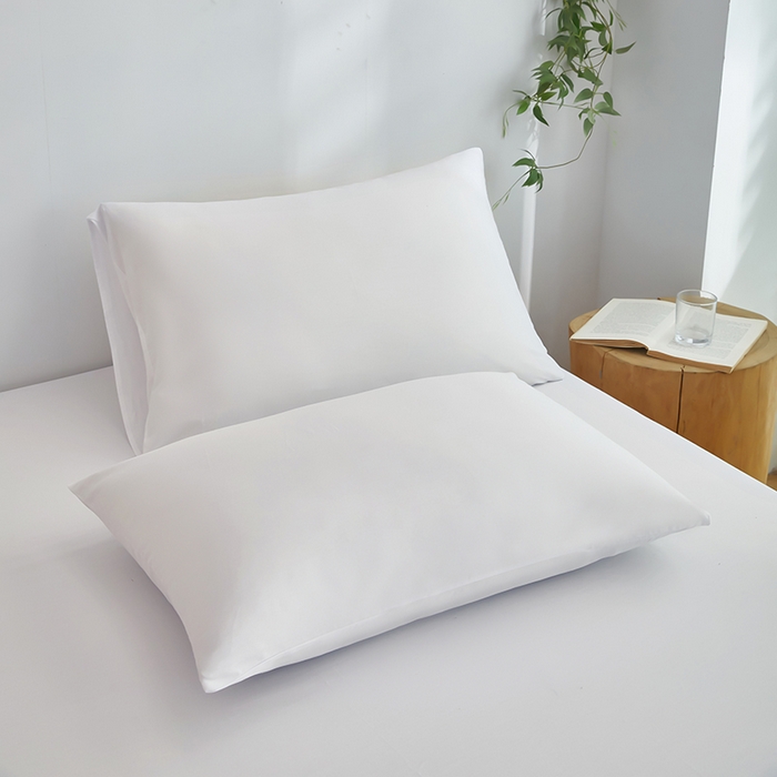 91家纺网 家纺一手货源 找家纺 艾橙家纺 2025新款正宗133x72喷气织造全棉纯棉纯色床笠三件套 雪月白