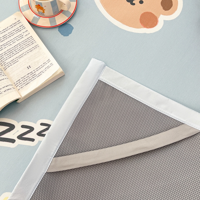 91家纺网 家纺一手货源 找家纺 （总）绒艺席业 2025新款600D冰丝印花数码印花冰藤席卡通小清新系列