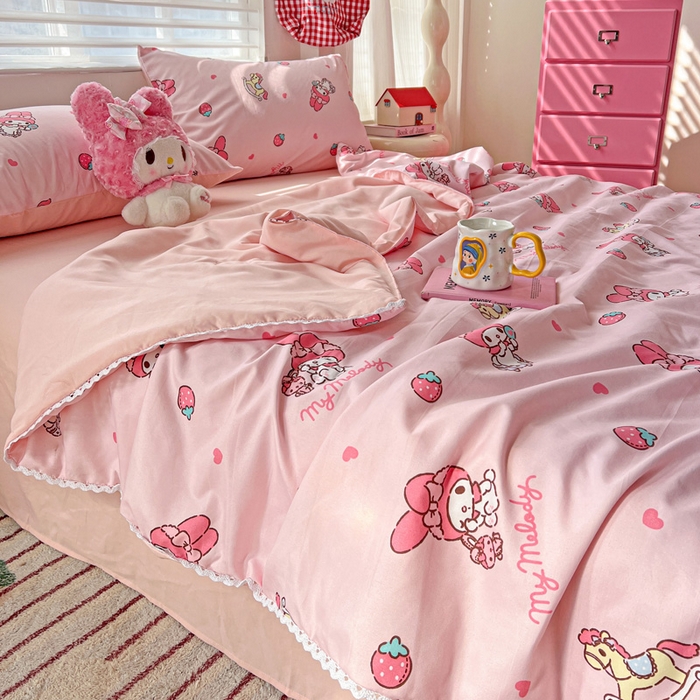 91家纺网 家纺一手货源 找家纺 妖妖家纺2025新款糯糯夏凉被四件套夏凉被空调被 逛逛游乐园