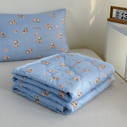 91家纺网 家纺一手货源 找家纺 （总）欧喜璐2025新款水洗棉亲肤棉超声波压花夏被直播供应链引流爆款跨境电商