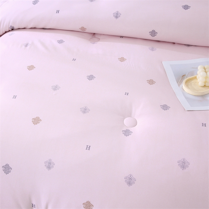 91家纺网 家纺一手货源 找家纺 芭芭棉家纺 2025新款全棉被 H-粉色