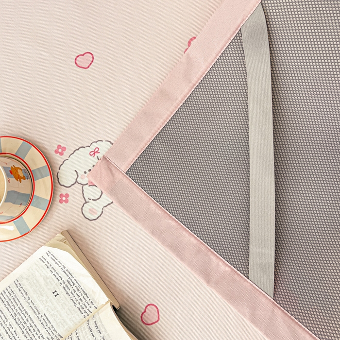 91家纺网 家纺一手货源 找家纺 绒艺席业 2025新款600D冰丝印花数码印花冰藤席卡通小清新系列 小草莓