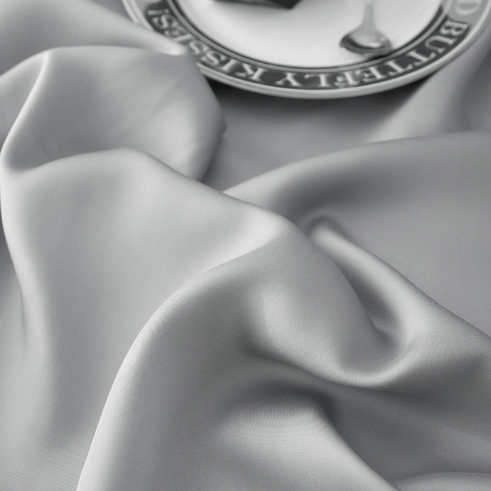 91家纺网 家纺一手货源 找家纺 简宜家居（朝初家纺） 2025新款A棉兰精天丝单床单 柔肌-高级灰