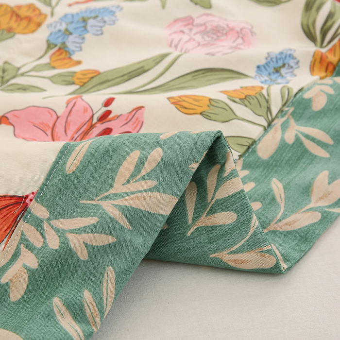 91家纺网 家纺一手货源 找家纺 锦鹭被业 2025新款A类里外全棉印花夏被 芳华