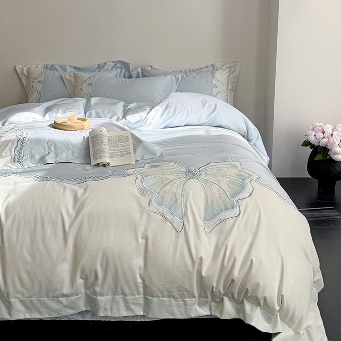 91家纺网 家纺一手货源 找家纺 （总）优悦生活馆 2025新款全棉新疆长绒棉四件套-恋恋时光 控价