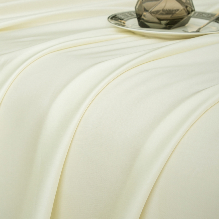 91家纺网 家纺一手货源 找家纺 简宜家居（朝初家纺） 2025新款A棉兰精天丝单床单 柔肌-绵白