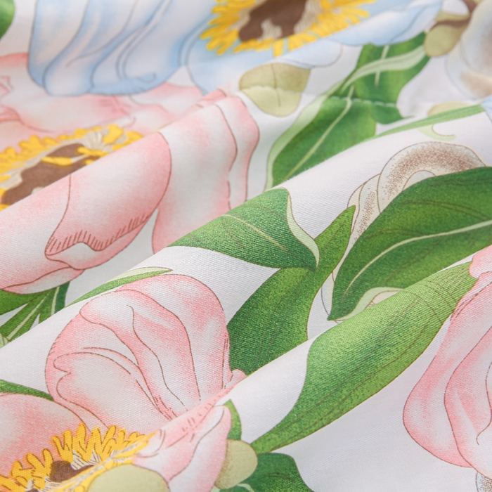 91家纺网 家纺一手货源 找家纺 锦鹭被业 2025新款A类里外全棉印花夏被 雨后彩虹