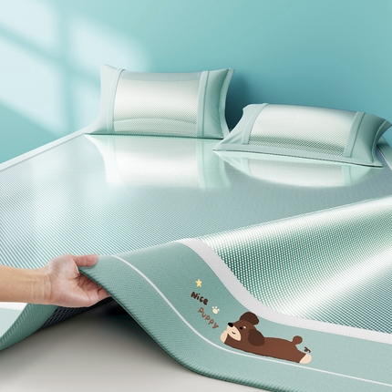 91家纺网 家纺一手货源 找家纺 （总）川悦生活 2025新款纯色凉感冰丝席-大床