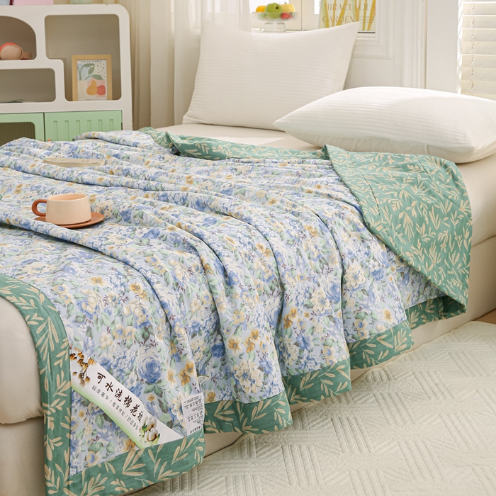 91家纺网 家纺一手货源 找家纺 锦鹭被业 2025新款A类里外全棉印花夏被 漫画