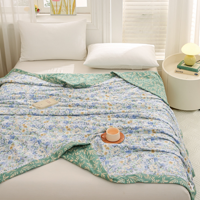 91家纺网 家纺一手货源 找家纺 锦鹭被业 2025新款A类里外全棉印花夏被 漫画