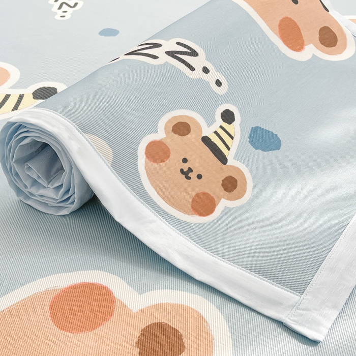 91家纺网 家纺一手货源 找家纺 （总）绒艺席业 2025新款600D冰丝印花数码印花冰藤席卡通小清新系列