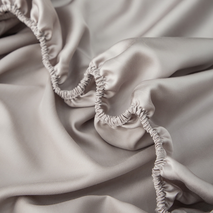 91家纺网 家纺一手货源 找家纺 简宜家居（朝初家纺） 2025新款兰精天丝单床笠 柔肌-棕咖