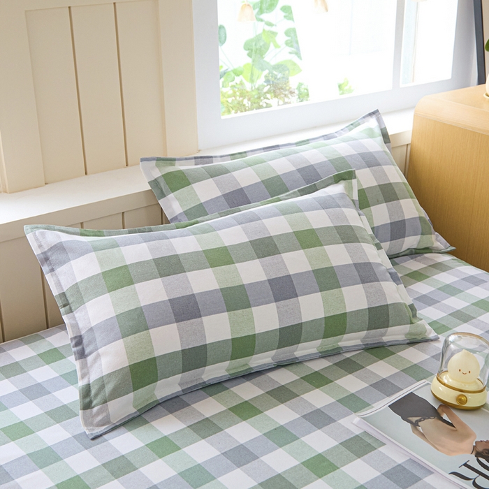 91家纺网 家纺一手货源 找家纺 2025新款全棉色织老粗布单床单 森眸