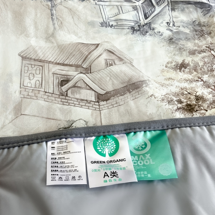 91家纺网 家纺一手货源 找家纺 花满路 2025新款成人夏被 兰亭