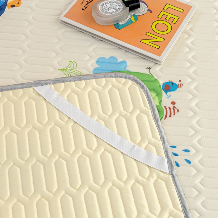 91家纺网 家纺一手货源 找家纺 默忆 2025新款凉感丝印花乳胶凉席 快乐小象