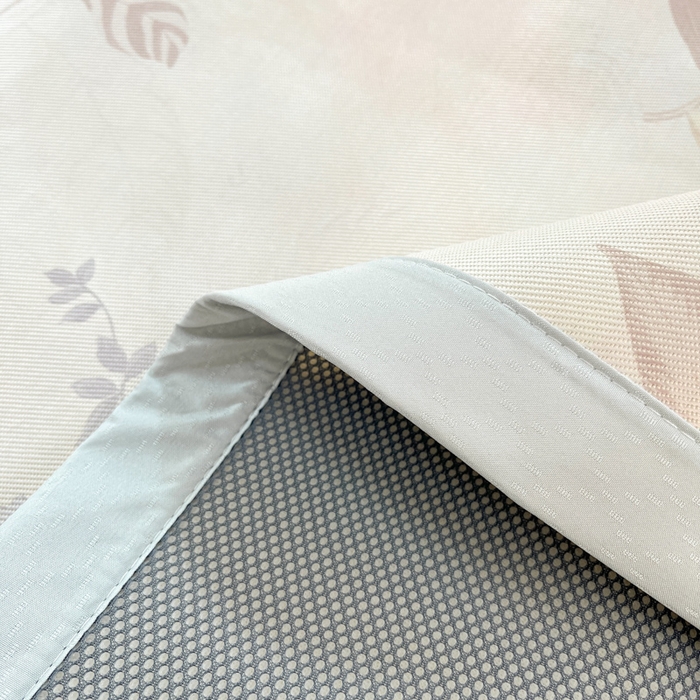 91家纺网 家纺一手货源 找家纺 绒艺席业 2025新款600D冰丝印花数码印花冰藤席赫本风系列 花影晚风