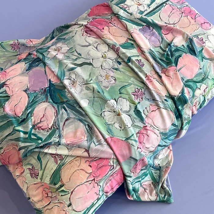 91家纺网 家纺一手货源 找家纺 花满路 2025新款成人夏被 碧海