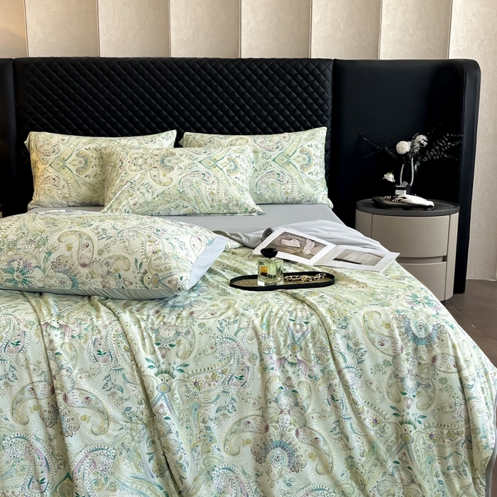 91家纺网 家纺一手货源 找家纺 花满路 2025新款成人夏被 松风