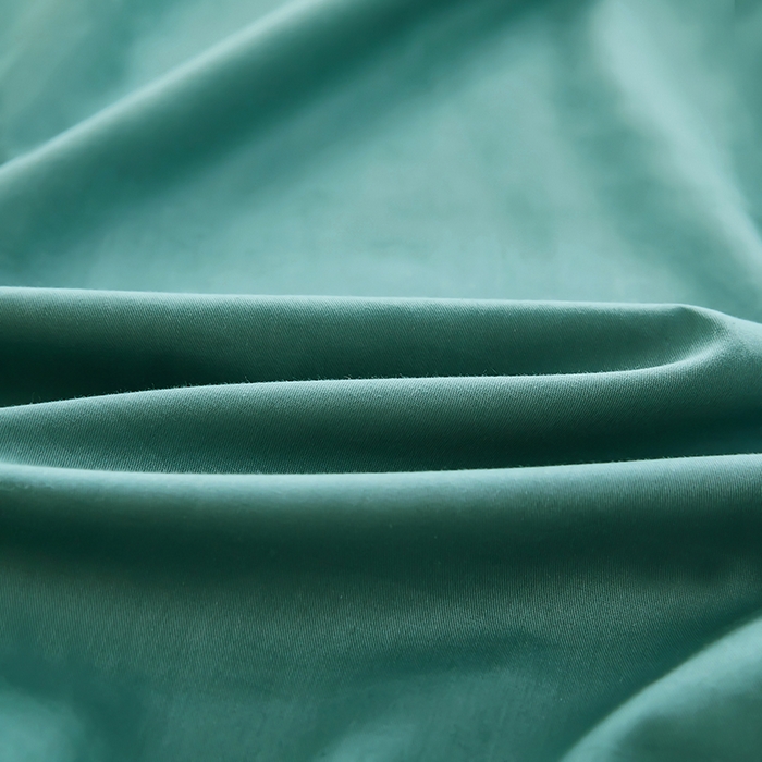 91家纺网 家纺一手货源 找家纺 艾橙家纺 2025新款正宗133x72喷气织造全棉纯棉纯色床笠三件套 浅石兰