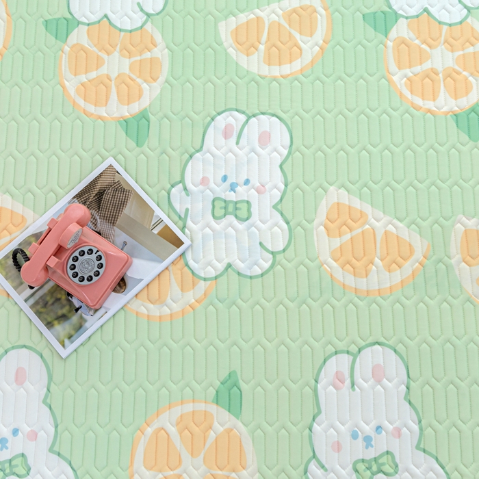 91家纺网 家纺一手货源 找家纺 默忆 2025新款凉感丝印花乳胶凉席 清凉夏日