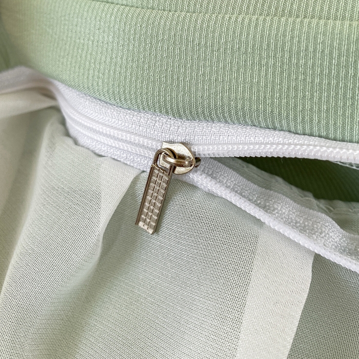 91家纺网 家纺一手货源 找家纺 红日子纺织品 2025新款韩版华夫格水洗棉四件套 亚麻绿